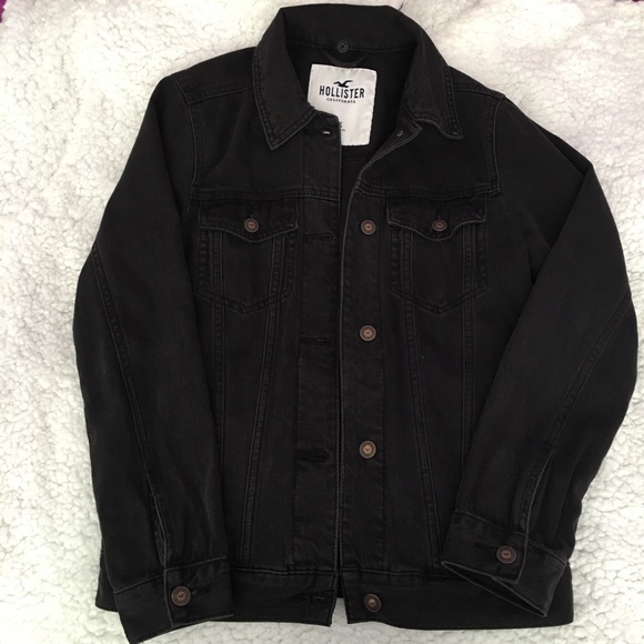 Hollister Black Trucker Jacket - Picture 2 of 3